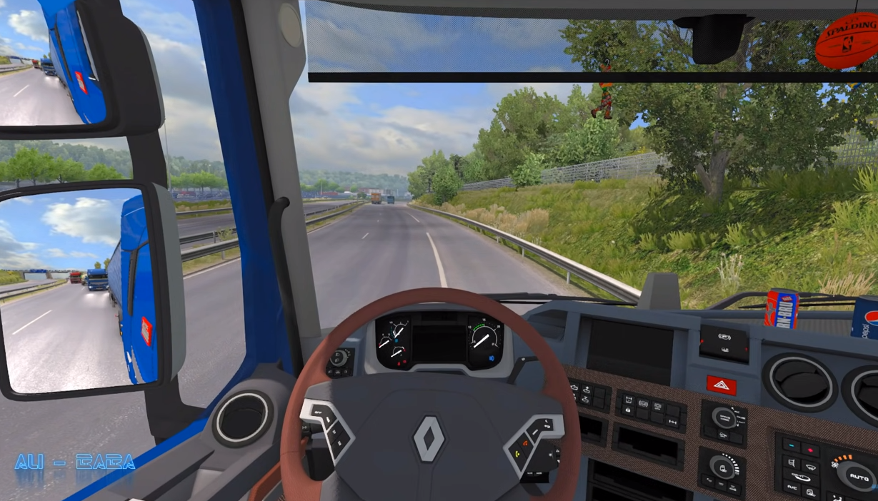 настроить руль в Euro Truck Simulator 2