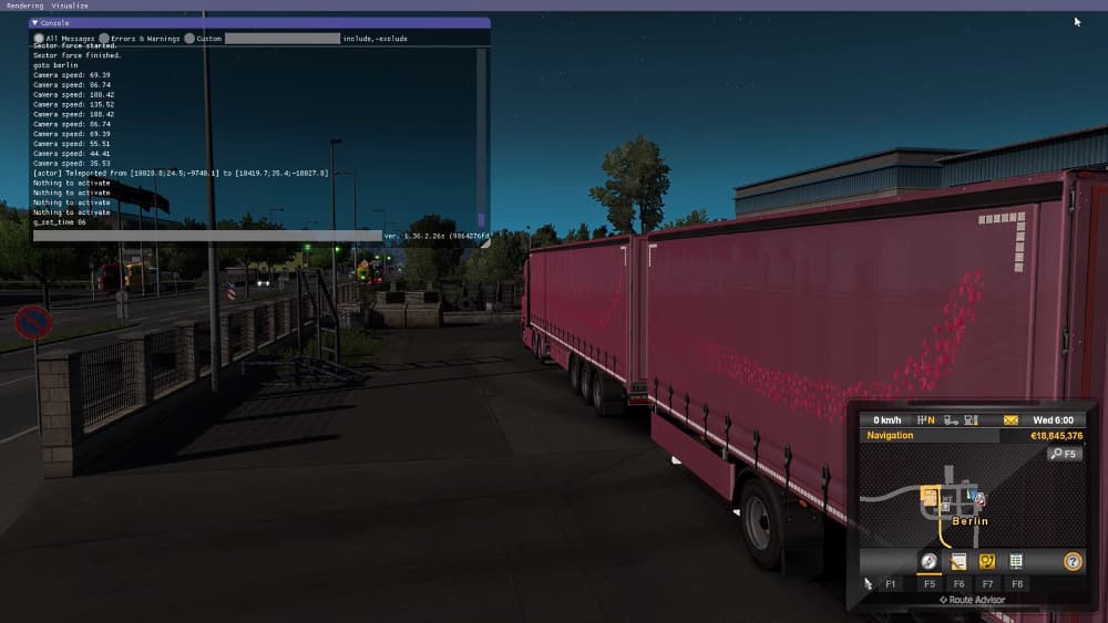 Чит-коды для Euro Truck Simulator 2